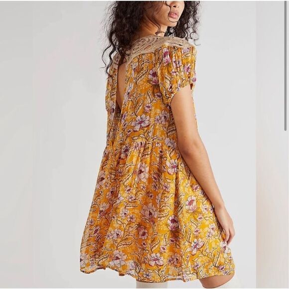 Free people Margot Printed Dress xs - Picture 1 of 7